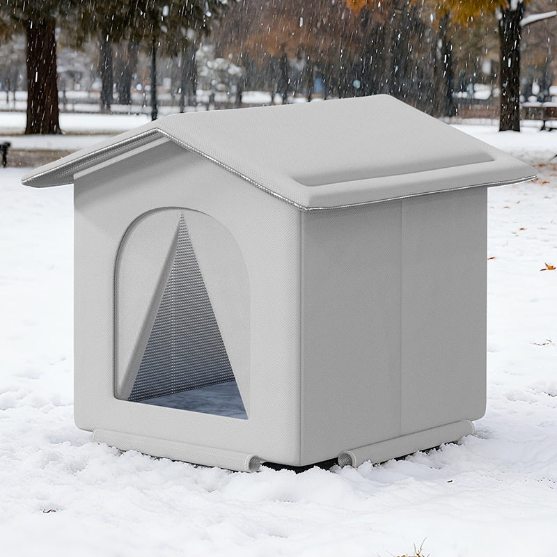 Outdoor Cold-Resistant Enclosed House-Style Dog Tent Kennel