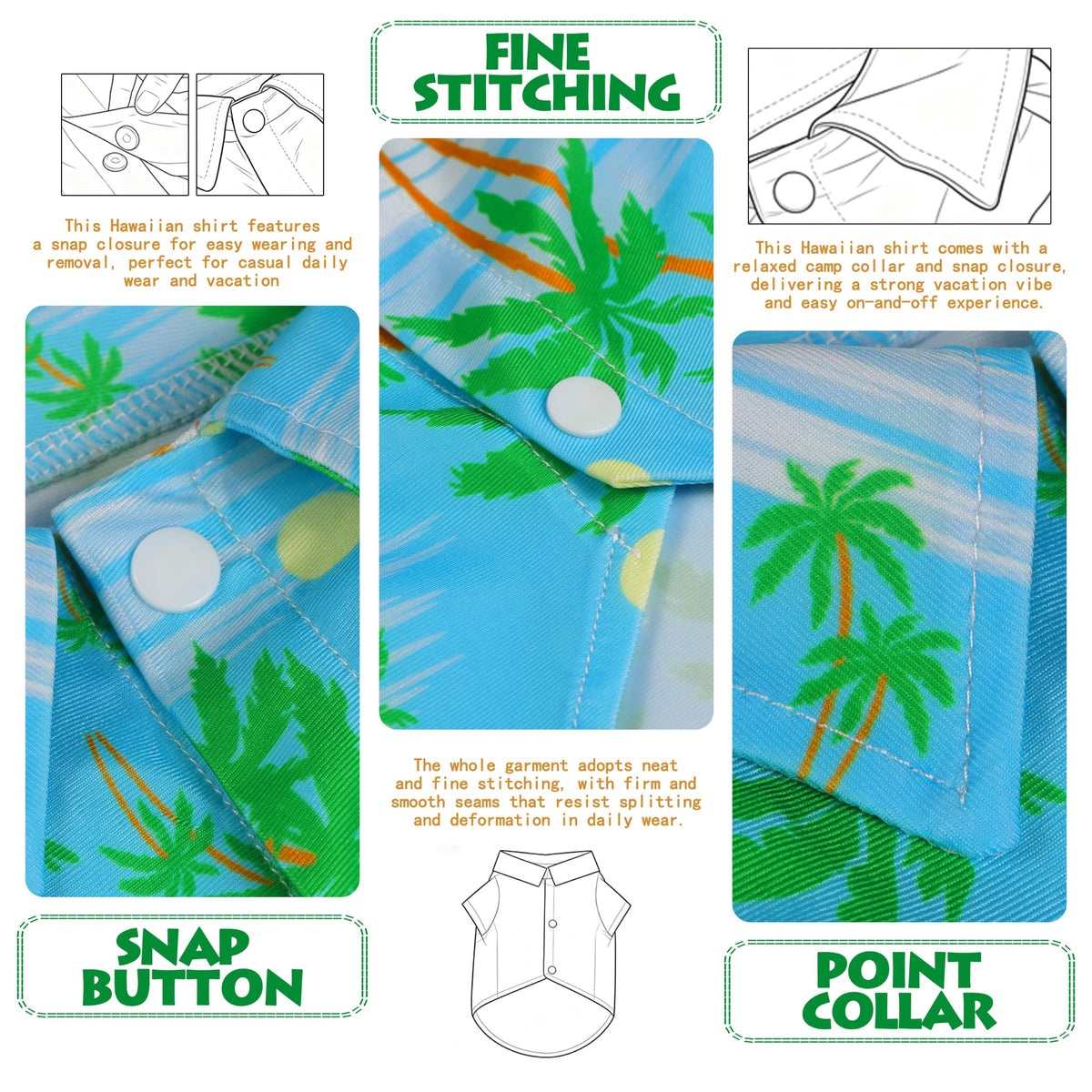 Coconut Tree Hawaii Style Pet Dog T-Shirt, Four-Way Stretch Breathable Light Cool Summer Shirts, Casual Beach Seaside Daily Clothes For Small Size