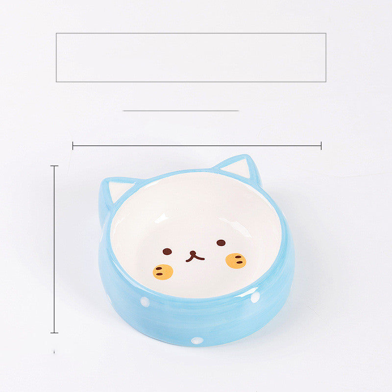 Cat food bowl pet ceramic bowl