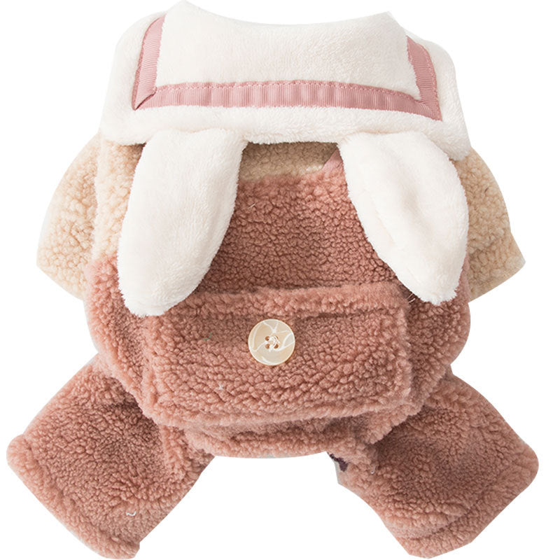 Autumn and winter thick dog four-legged clothes