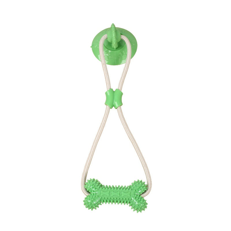 Suction-cup Pull-rope Teething Toy For Interactive Pet Play