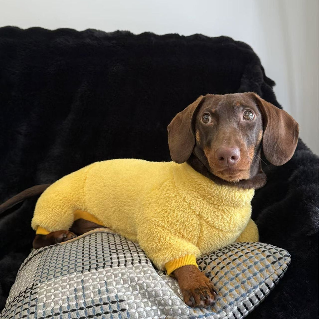 Sausage Dog AutumnWinter Warm Thick Bottom Coat Thick Four Legged Clothes