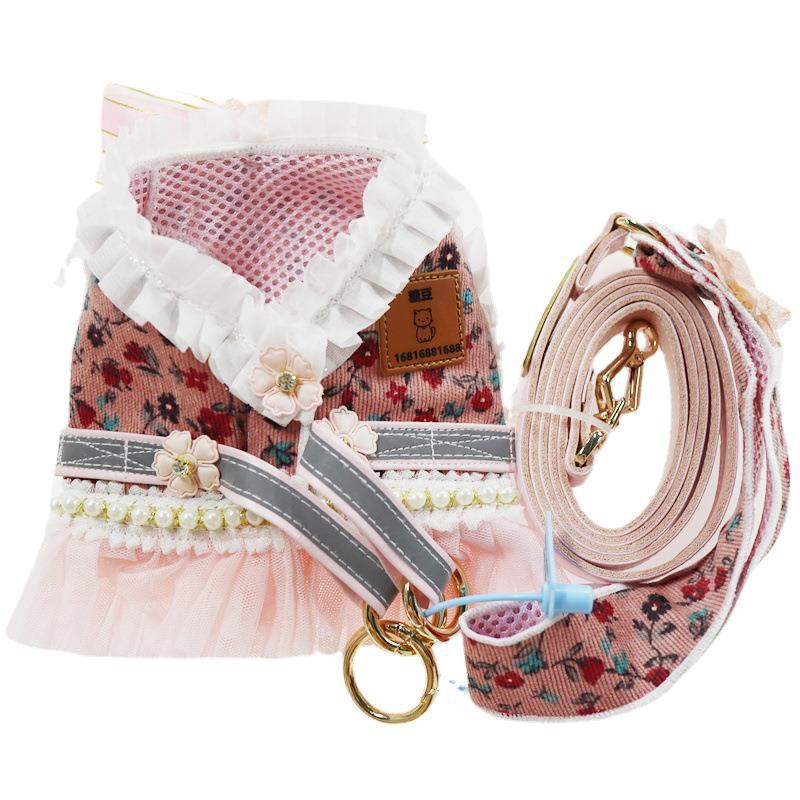 Reflective Dog Leash Cat Leash Pet Chest Harness Cat Supplies
