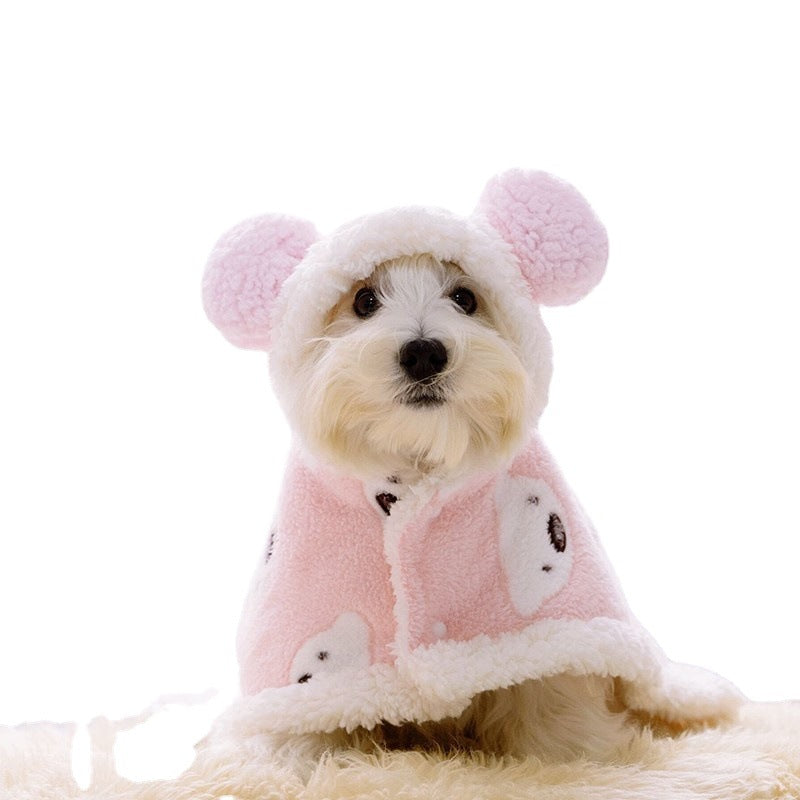 Dog Cloak Robe Warm Bear Cloak