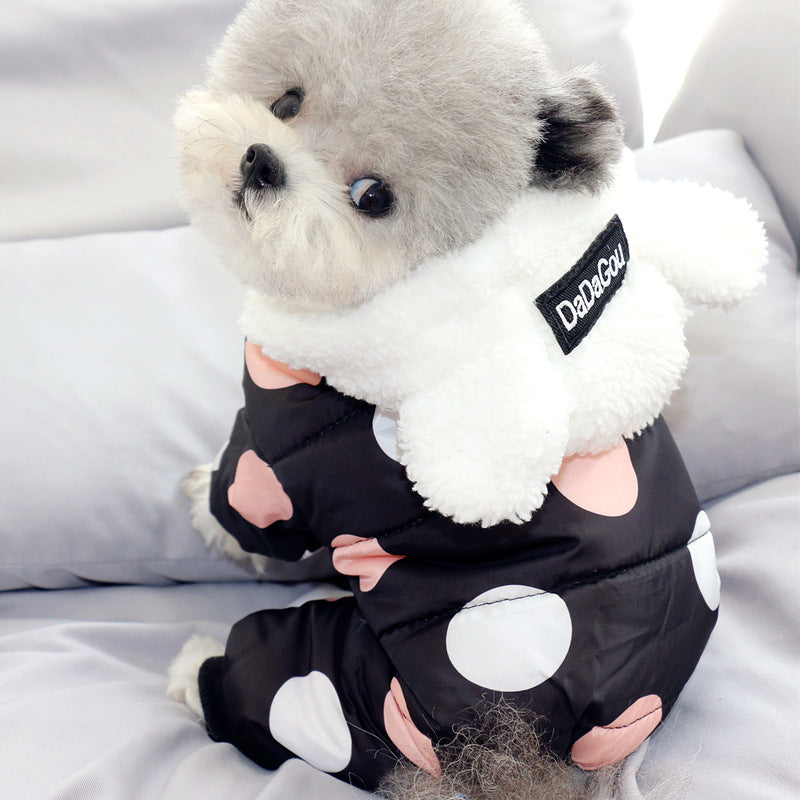 Autumn and winter thick warm pet cotton coat