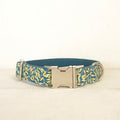 Golden leaf dog collar