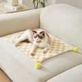 Comfortable Bed For Cats Dogs Plush Pet Blanket Cozy Dog Bed Mat Soft Fleece Cushion Warm Comfortable Pet Supplies For Cats Dogs