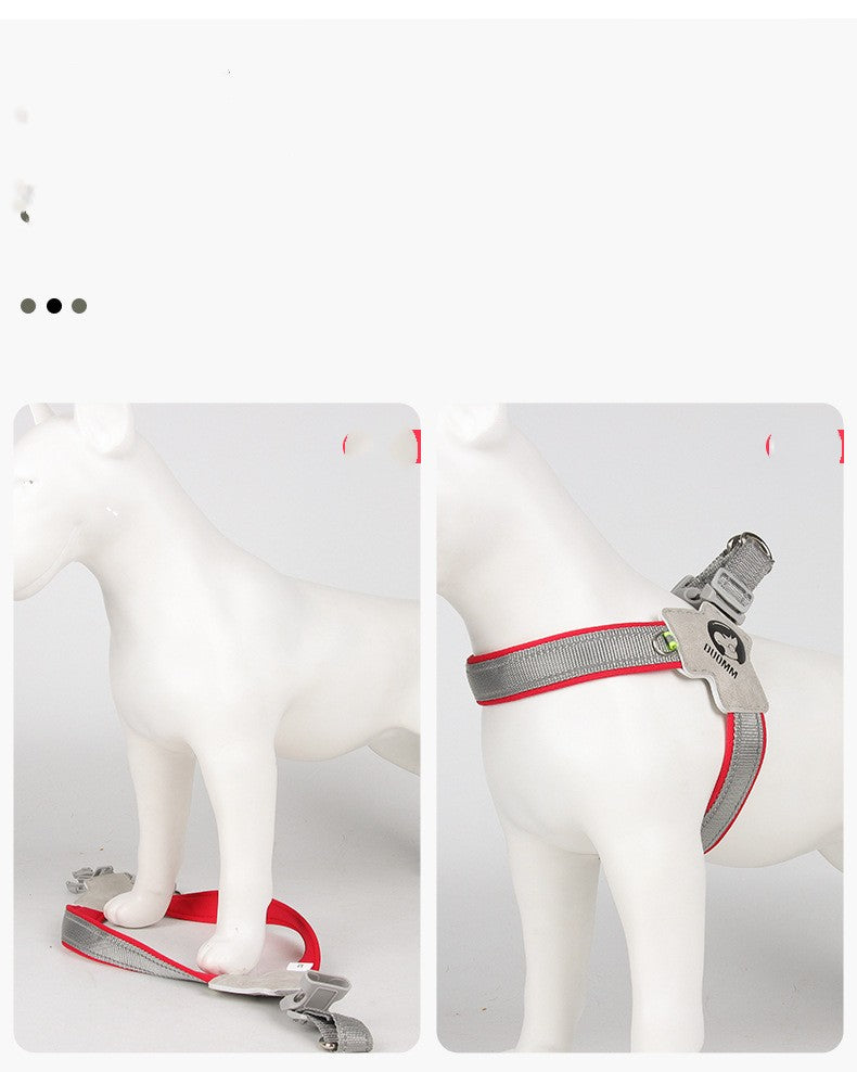 New Dog Breast Strap Breathable Mesh Pet Hand Holding Rope