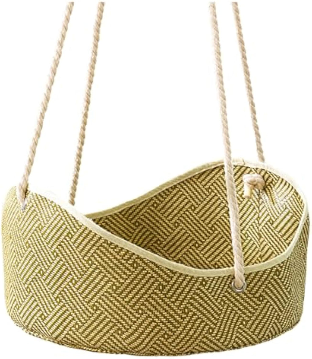 Breathable Cat Hammock - Rattan Crafted Cat Cage With Metal Hooks - Indoor Outdoor Pet Bed- Comfortable Cat Perch For Sleeping Playing Climbing, And