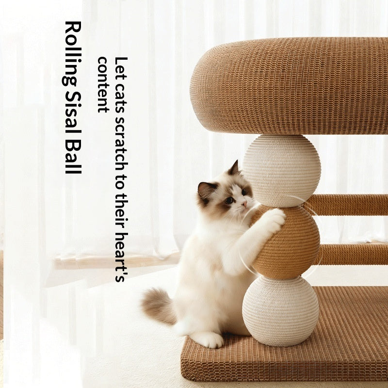 Cat Tree For Small Homes Space-saving Cat Toy And Scratching Post