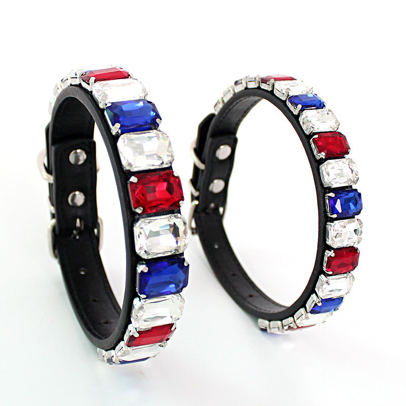 Pet Supplies Solid Color Collar Dog Chain