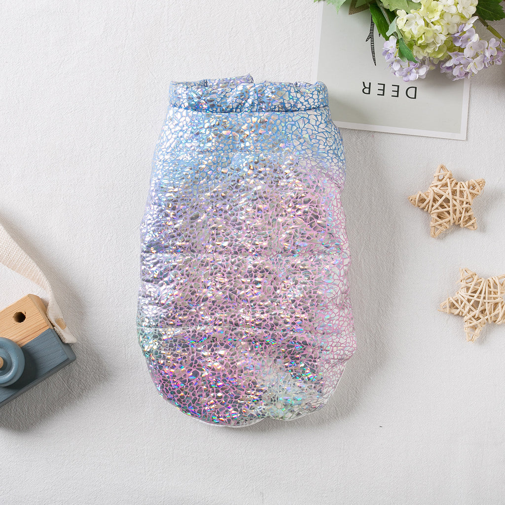 Pet Shiny Warm Two-leg Vest Clothes