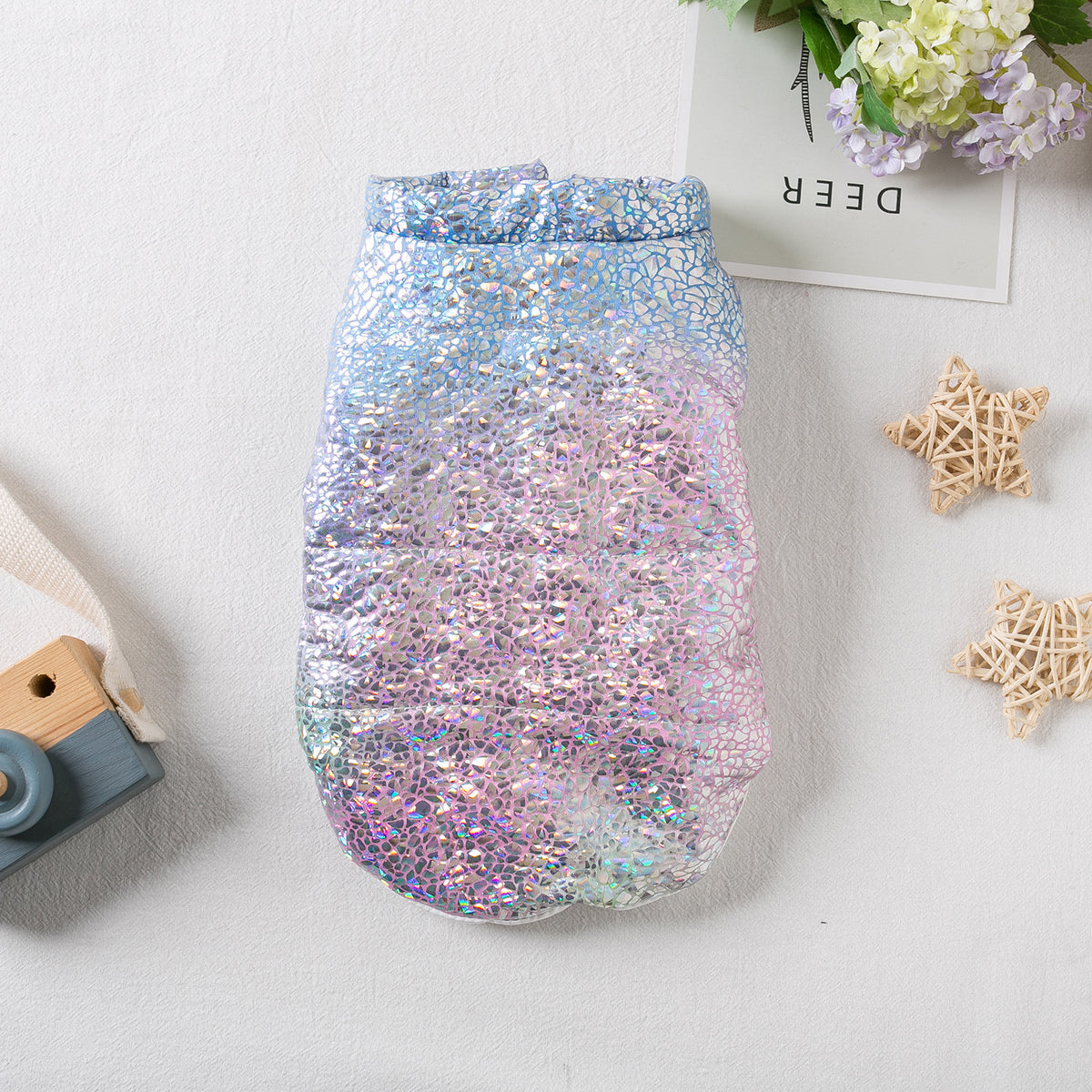 Pet Shiny Warm Two-leg Vest Clothes