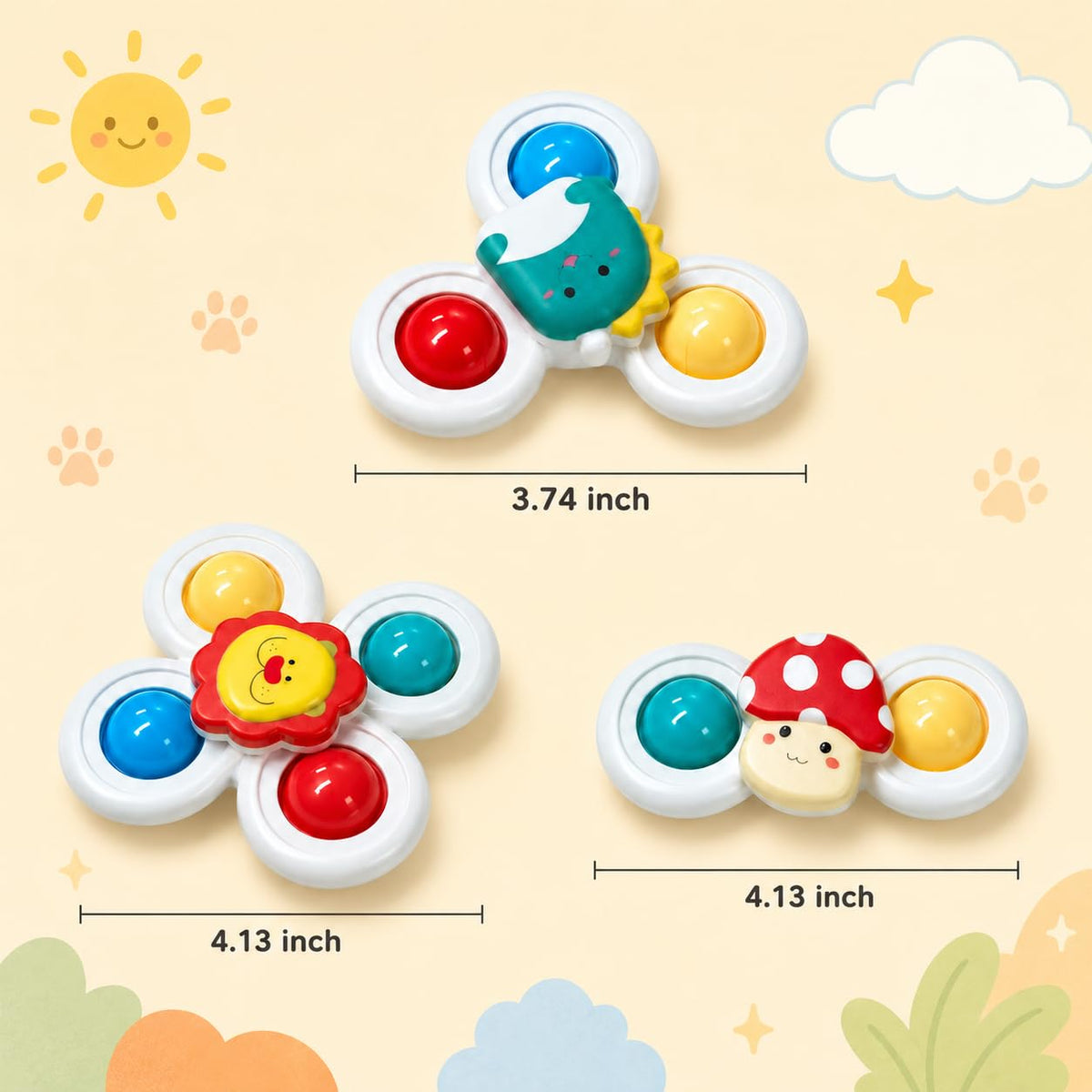 3PCS Suction Cup Cat Toy, Window Perch Companion Interactive Play Toy For Indoor Cats