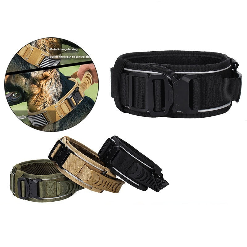Reflective Nylon Dog Collar And Outdoor Pet Leash