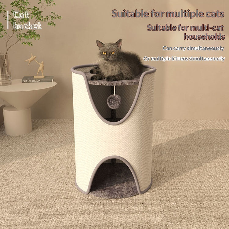 Four-Season Universal Tree-Hole Sisal Scratching Post Cat Climbing Frame