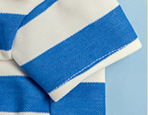 Pet Dog Polo Shirt Striped Beaded Lapel Elastic