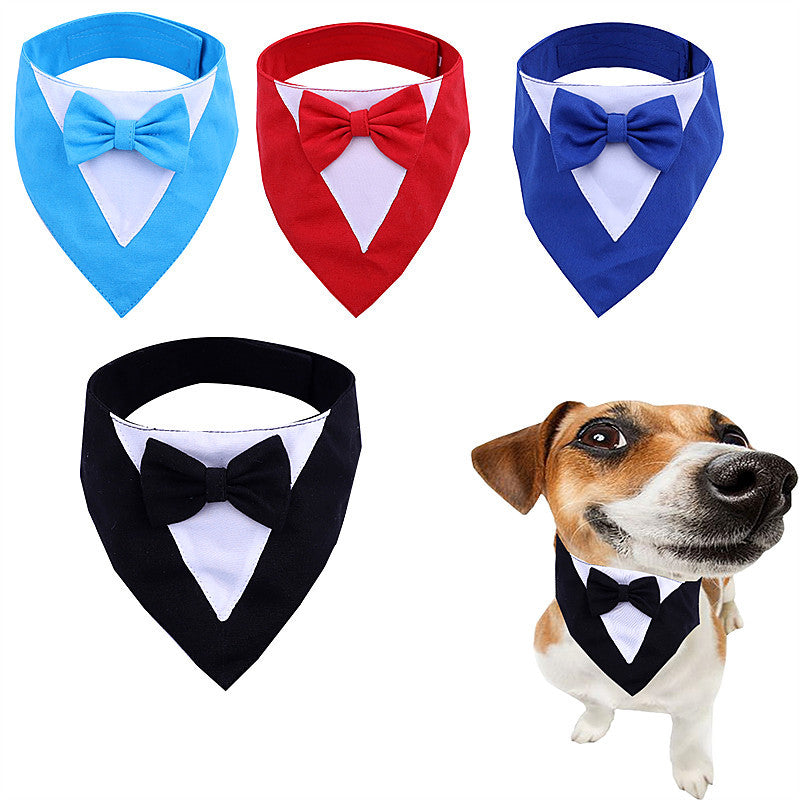 Pet's Saliva Towel Velcro Triangle