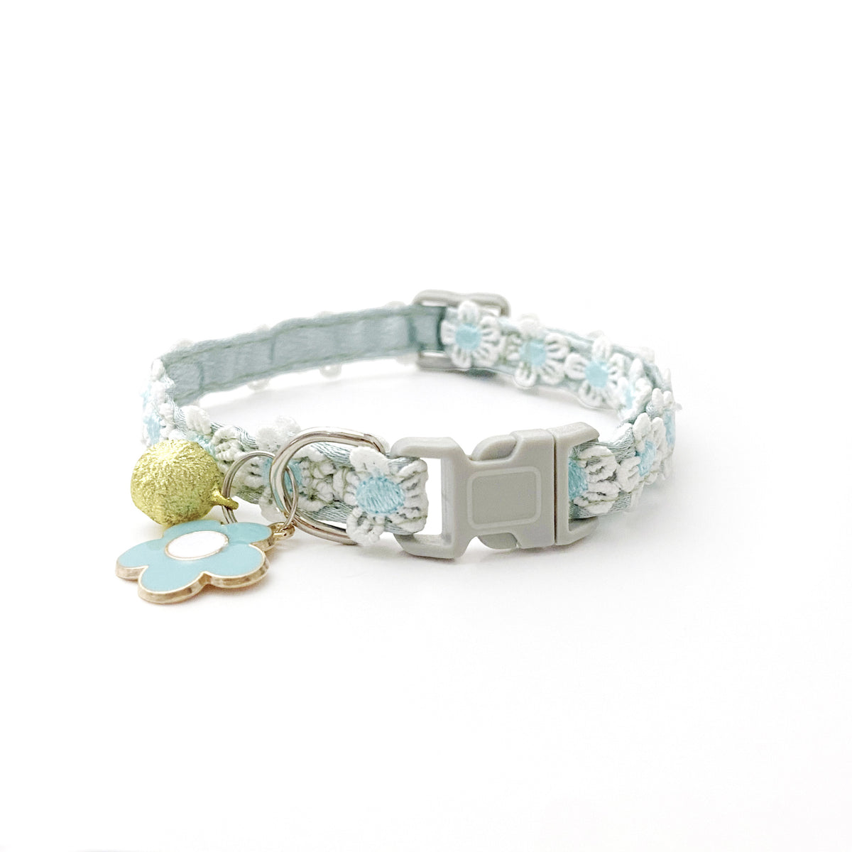 Pet Necklace Colorful Lace Flower Cat Collar Puppy Jewelry Collar Bell Collar Cat Collar