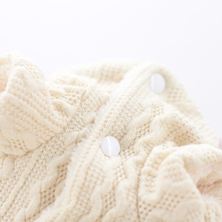 Corduroy Strip Strap Four-legged VIP Dog Clothes