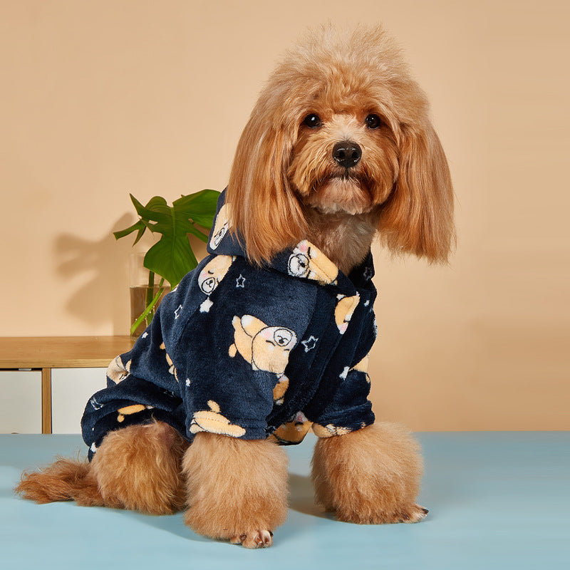 Small Dog Pet Clothes Warm Plush Coat