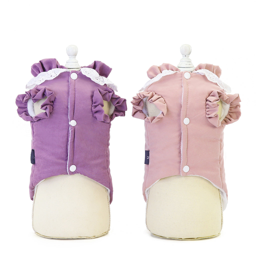 Pet Clothing Winter Supplies Lace Collar Vest