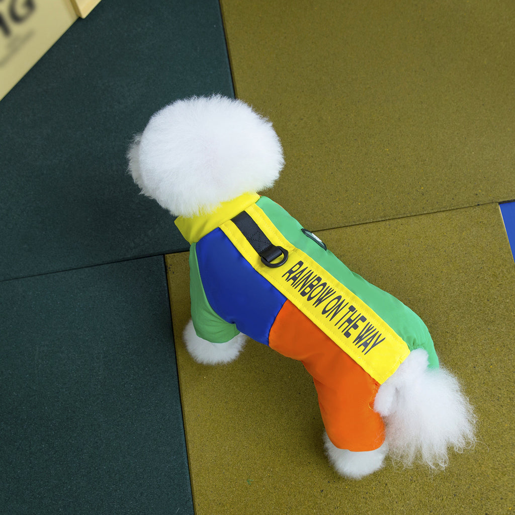 Pet Dog Winter Warm Thickened Four-leg Cotton-padded Clothes