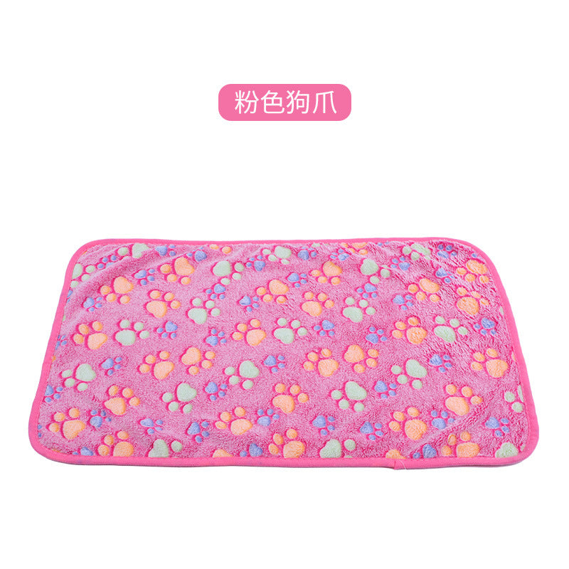 Pet Blanket Dogs And Cats Flannel Blanket Autumn And Winter Warm Blanket Floor Mat