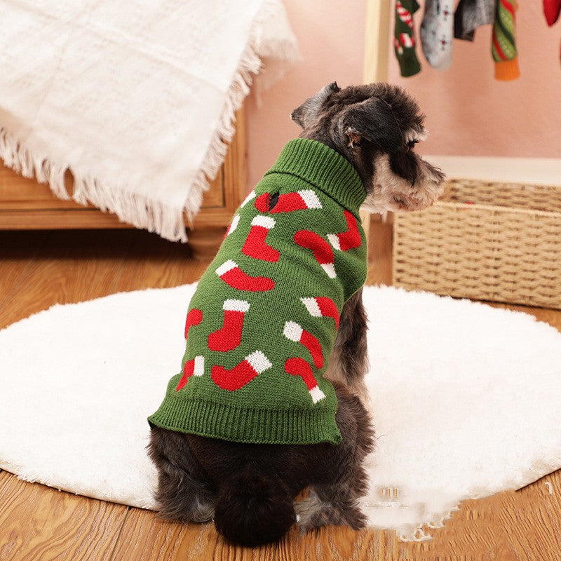 Small And Medium-sized Dogs Christmas Sweater Clothing