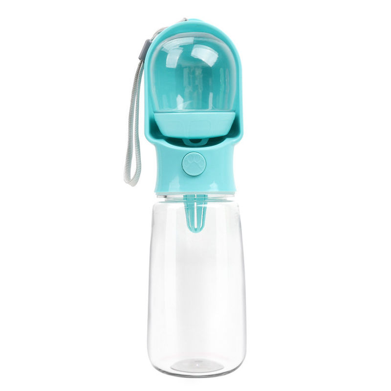 Leak Proof Portable Dog Water Bottle With Bowl Travel Pet Water Dispenser For Walking & Hiking Food Grade Plastic Choose From 3 Colors
