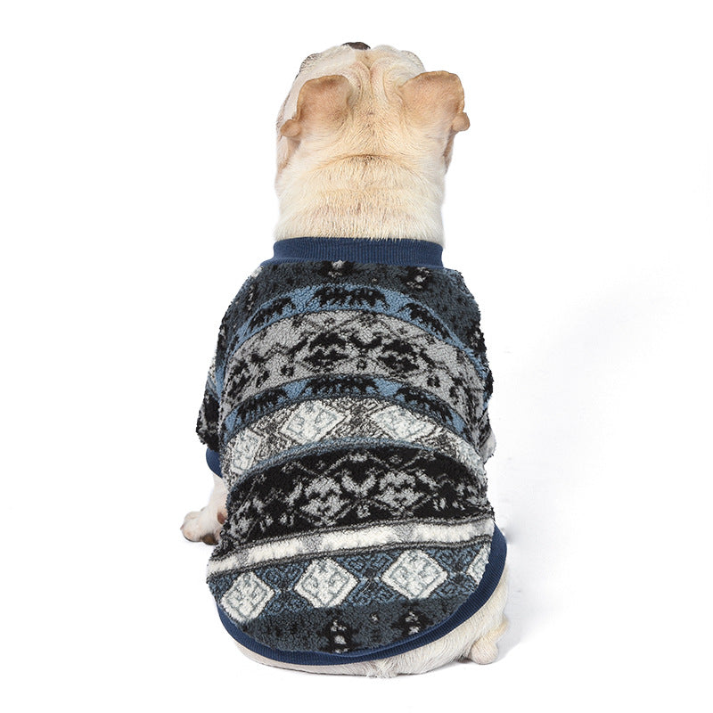 Pet Warm Fluffy Jacket Poodle