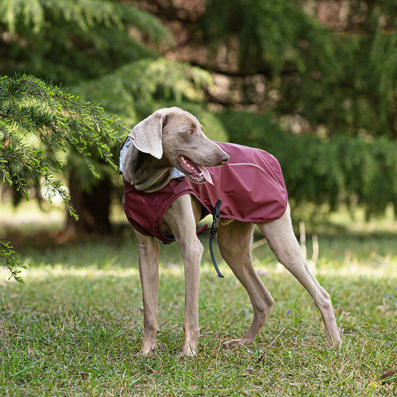 Pet Pu Raincoat Clothes Medium And Large Portable Universal
