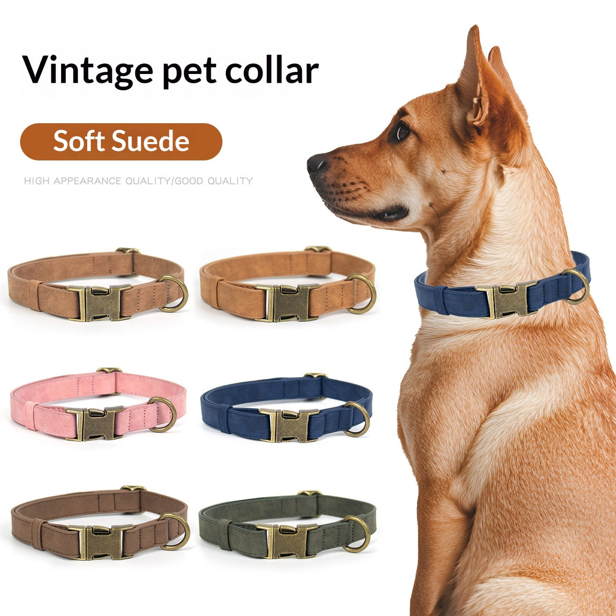 Dog Leash Pet Vintage Anti-burst Large Medium