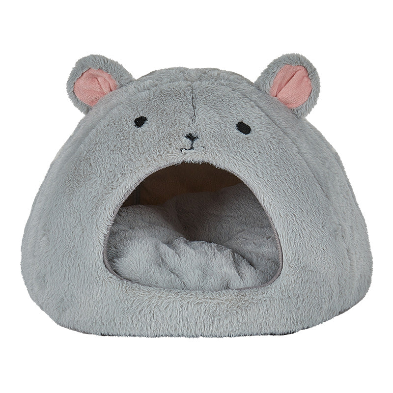 Funny Mouse And Cat Bedding Cartoon Soft Fluffy Comfortable Cat House Mat, Suitable For Small And Medium-sized Cats And Dogs Bedding Pet Supplies