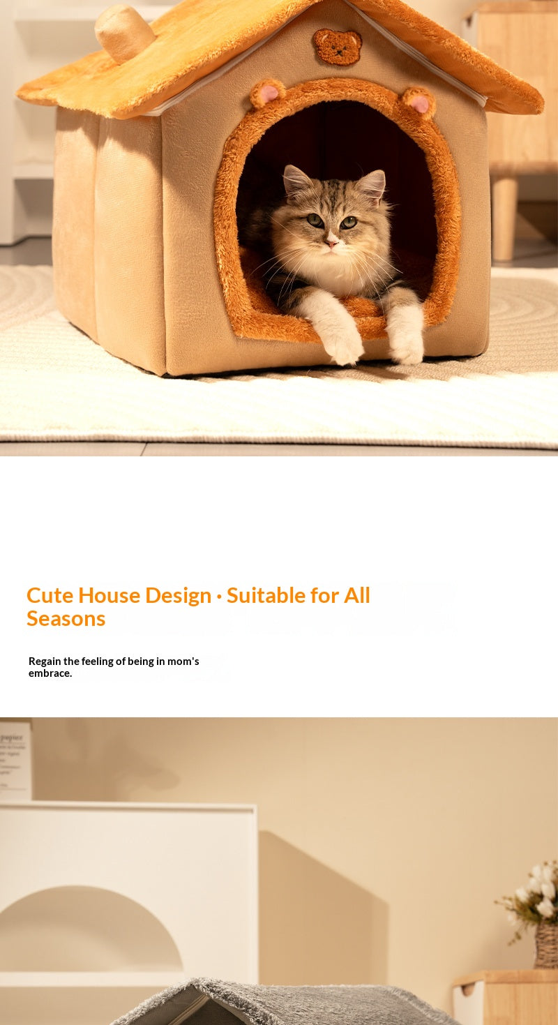 House-shaped Cat Bed