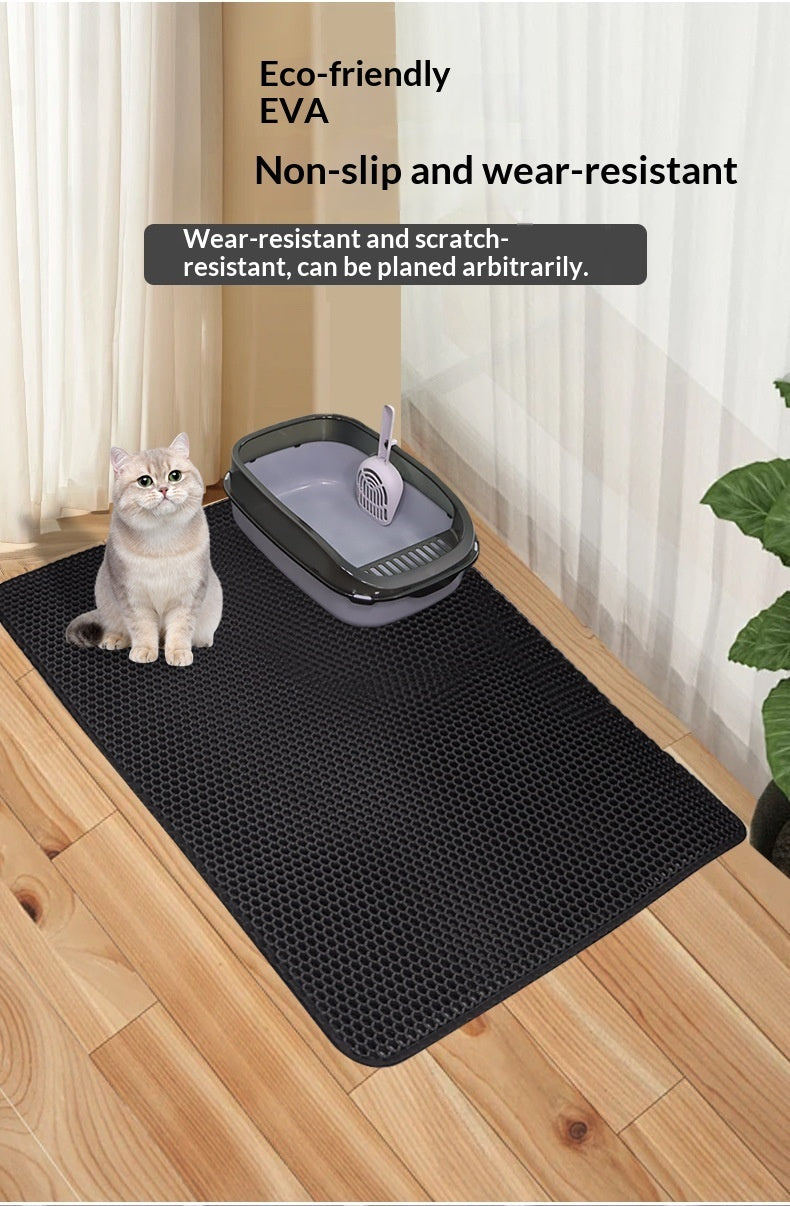 Filtered Pet Litter Mat With Leak Proof And Odor Control Features