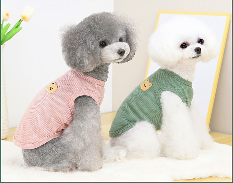 Pet Dog Cat Casual Teddy Bichon Falcon Puppy Thin T-Shirt