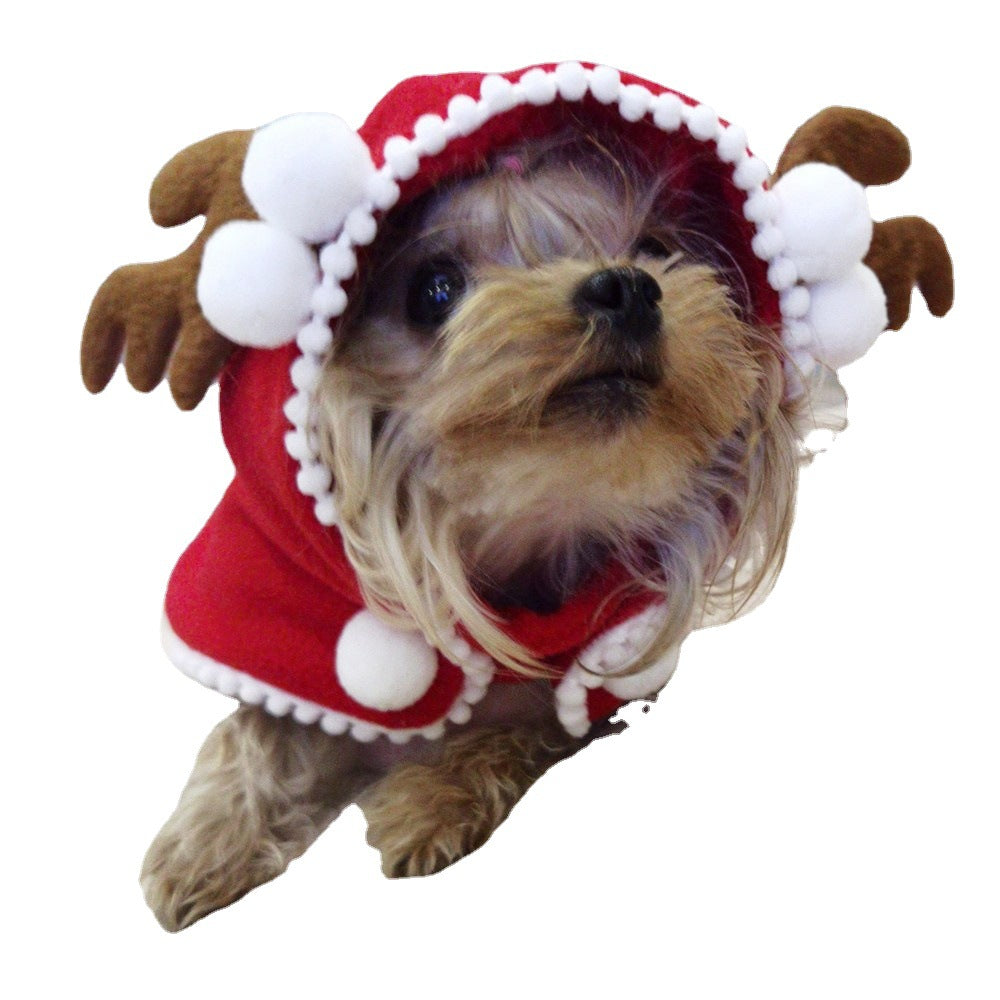 Halloween Christmas New Pet Clothes Hooded