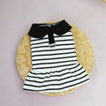Pet Summer Stripes T-shirt Skirt