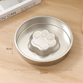 Thickened Stainless Steel Slow-feeding Pet Bowl