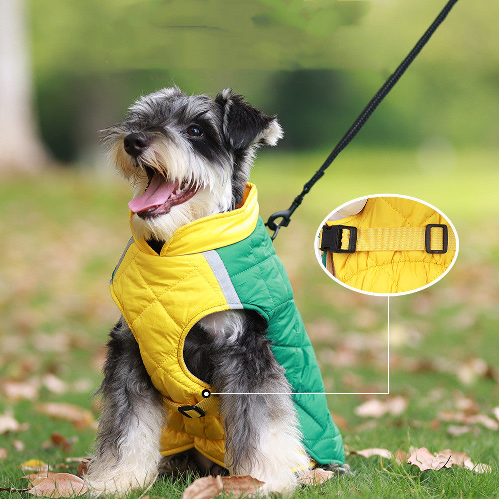 Pet Clothes Reflective Warm Cotton Padded Coat