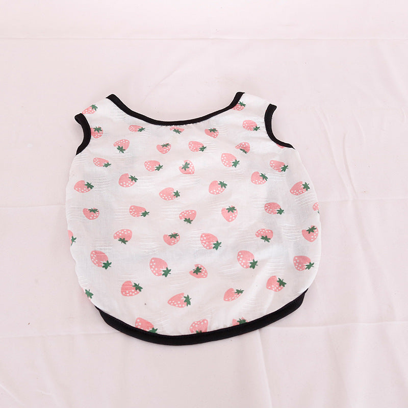Pet Dog Vest French Summer Thin Clothes Small And Medium Teddy Corgi Eight