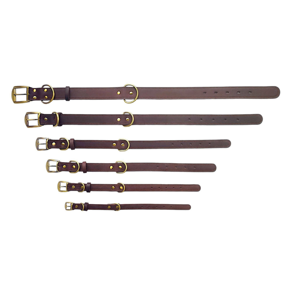 Pet Genuine Leather Collar Full Grain Bandana Collar
