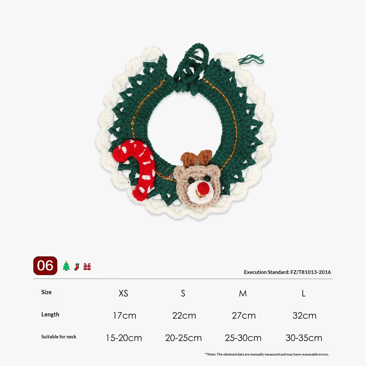 Handmade Knitted Yarn Pet Collar