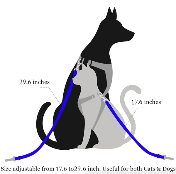 2 Pack Cat DOG PET Safety Seatbelt Car Vehicle Seat Belt Adjustable Harness Lead