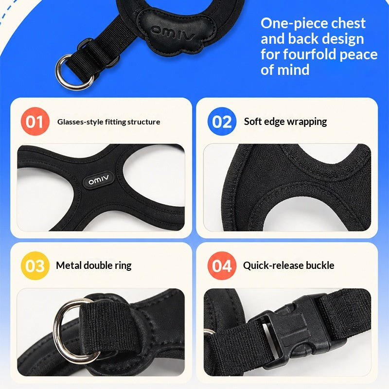 Small Dog And Cat Outdoor Sports Pet Supplies Cooling Vest-style Leash And Harness For Walking Dogs, Suitable For Use