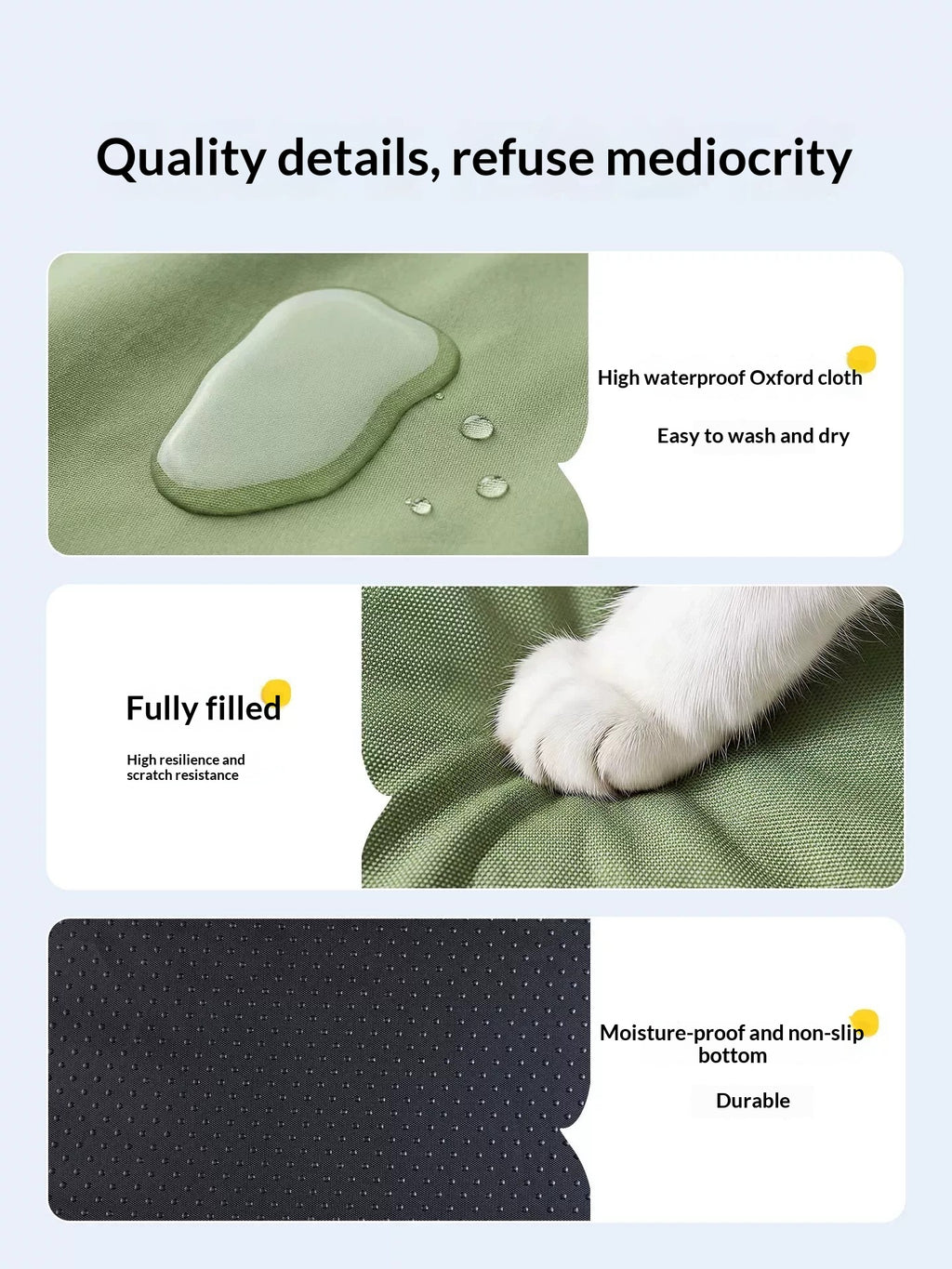 Army Green Pet Bed