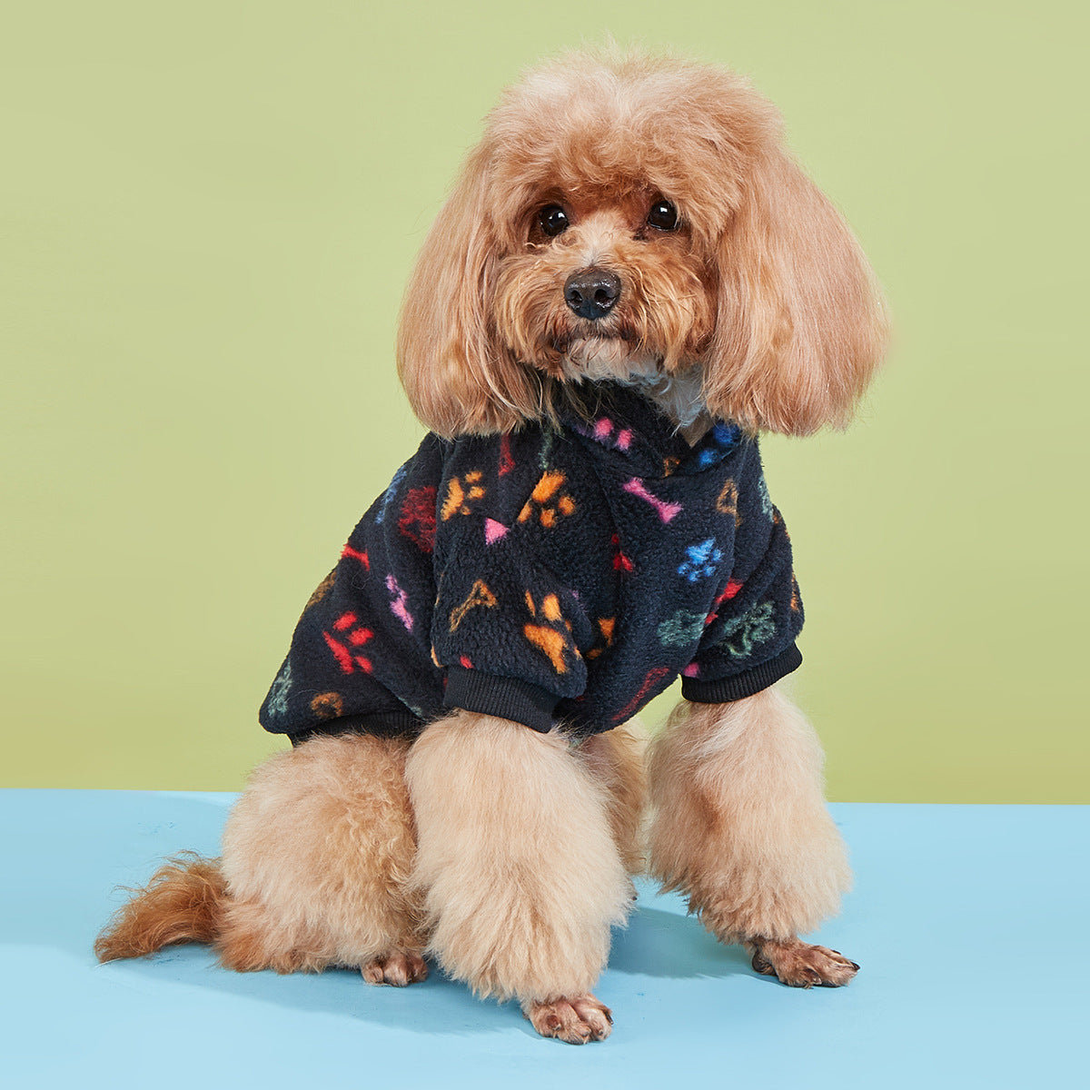 Puppy Warm Anti-lint Clothes Plaid Hoodie Universal