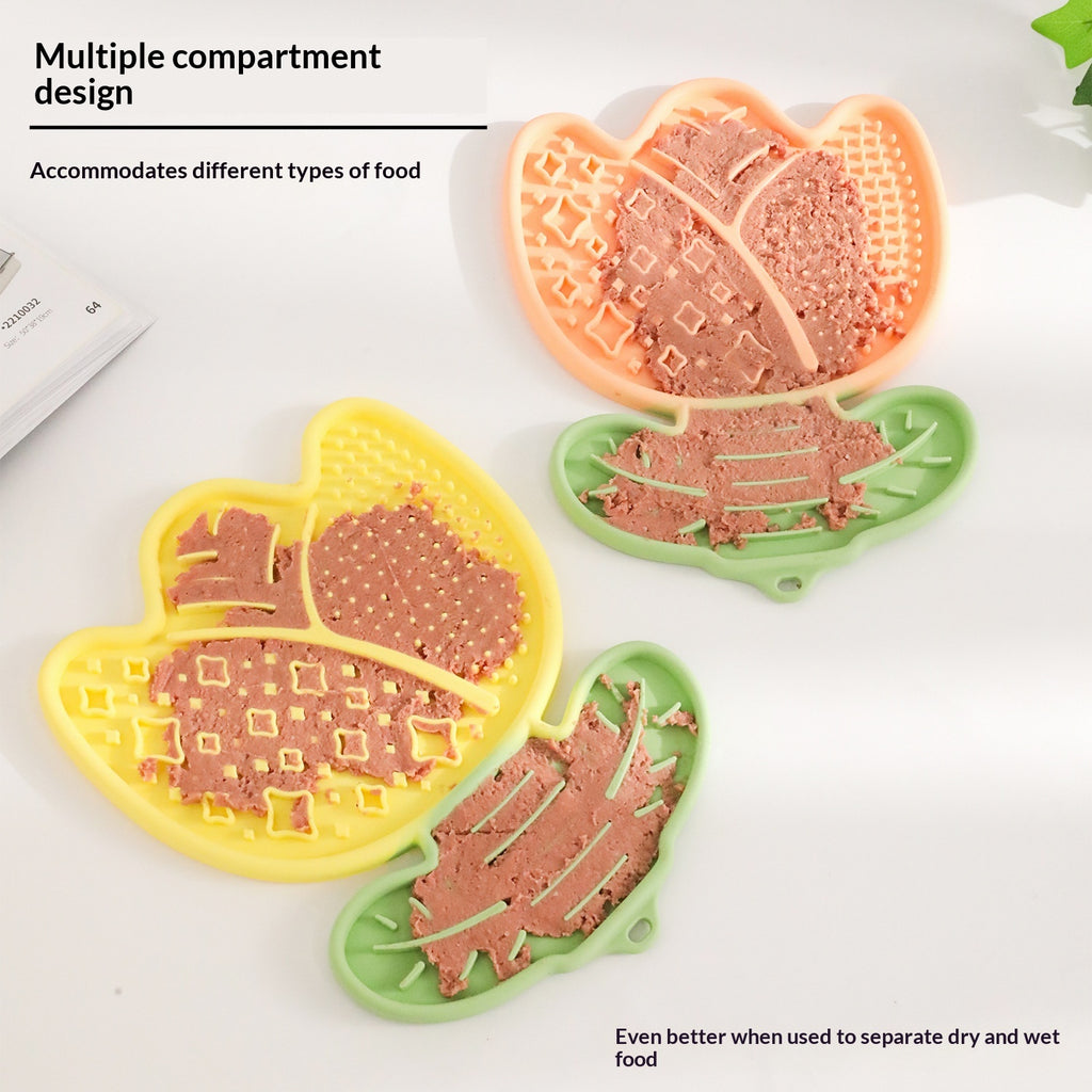 Pet Suction Cup Silicone Slow Feeding Bowl Licking Mat