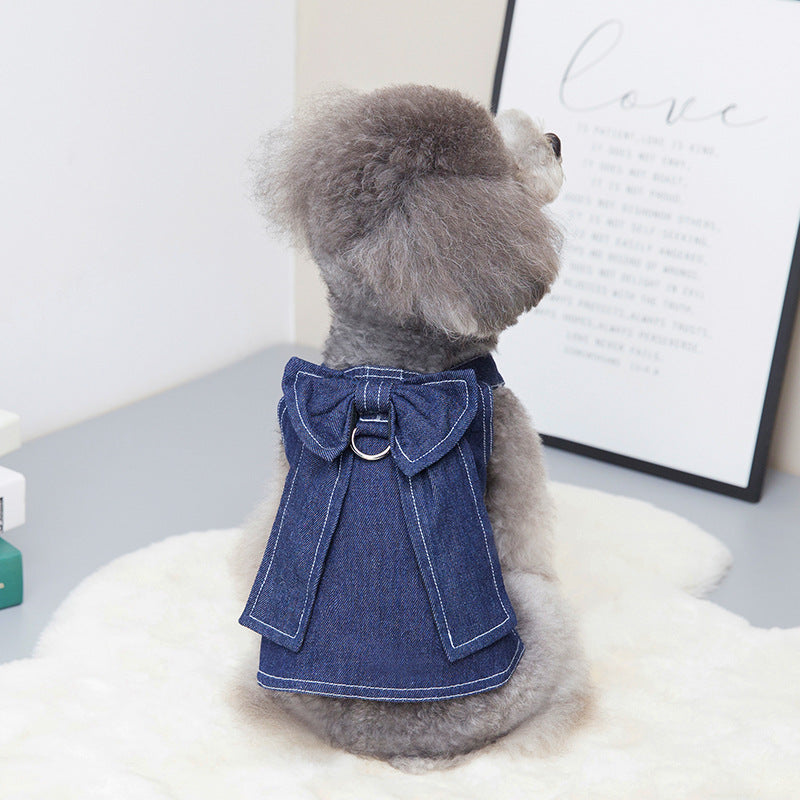 Spring And Summer Pet Clothes Big Bow Tie